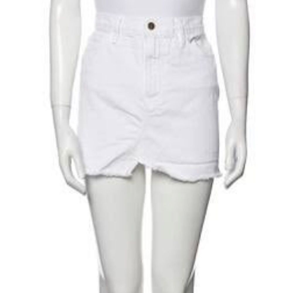 FRAME Raw-Edge Trim Mini Skirt size 26